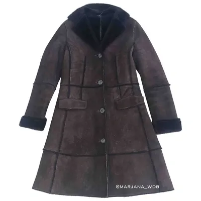 Pre-owned Hugo Boss Coat In Brown