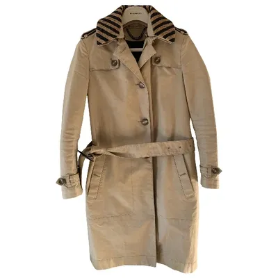 Pre-owned Burberry Trench Coat In Beige