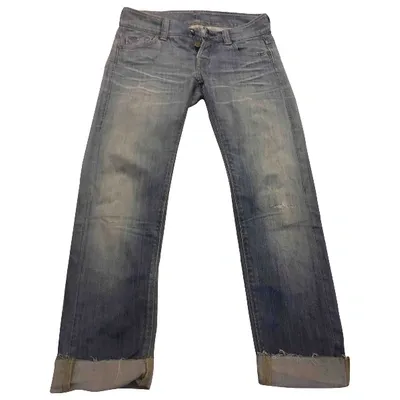 Pre-owned Htc Straight Jeans In Blue