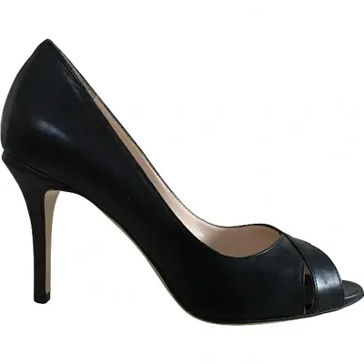 Pre-owned Roberto Festa Leather Heels In Black