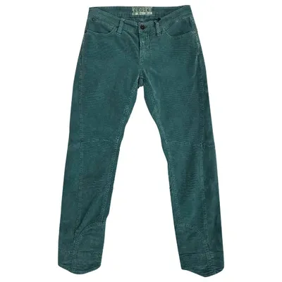 Pre-owned Closed Slim Pants In Green