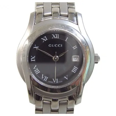 Pre-owned Gucci Watch In Silver