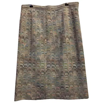 Pre-owned Missoni Wool Mid-length Skirt In Multicolour