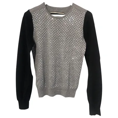 Pre-owned By Malene Birger Wool Jumper In Grey