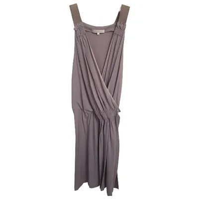 Pre-owned Vanessa Bruno Wool Mid-length Dress In Purple