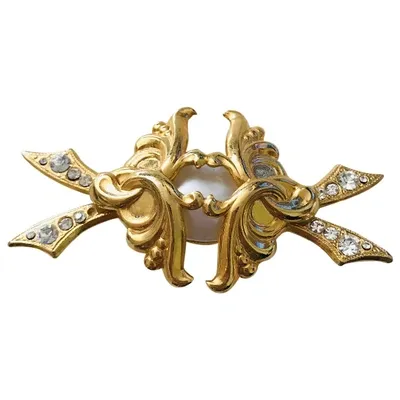 Pre-owned Sharra Pagano Pin & Brooche In Gold