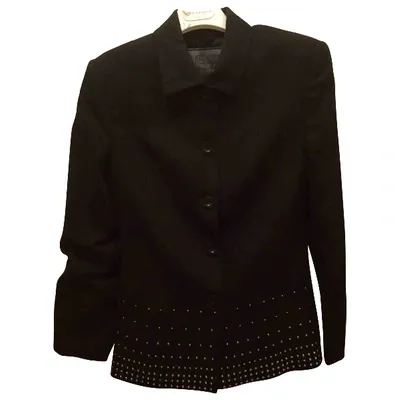 Pre-owned Versus Wool Blazer In Black