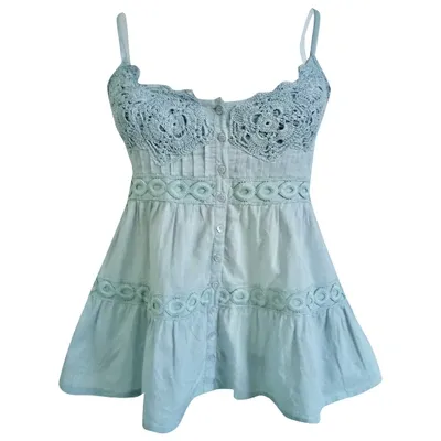 Pre-owned By Malene Birger Camisole In Turquoise