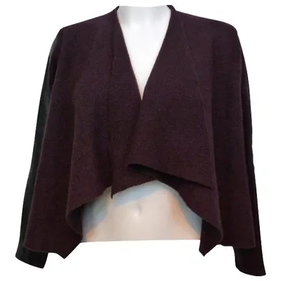 Pre-owned Ted Baker Wool Jacket In Burgundy