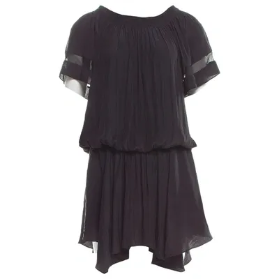 Pre-owned Ramy Brook Mini Dress In Black