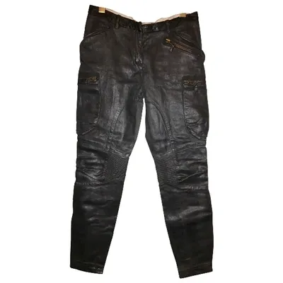 Pre-owned Allsaints Straight Jeans In Black