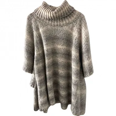 Pre-owned By Malene Birger Wool Jumper In Beige