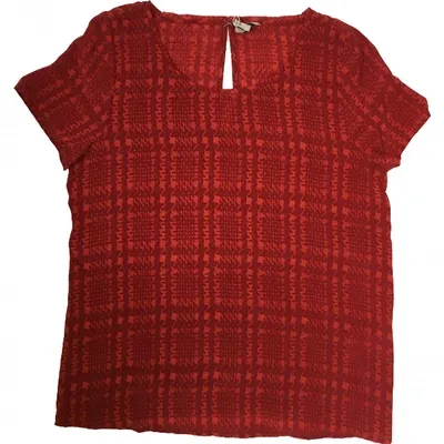 Pre-owned Joie Silk Blouse In Red