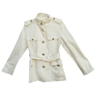 Pre-owned Gloverall Jacket In White