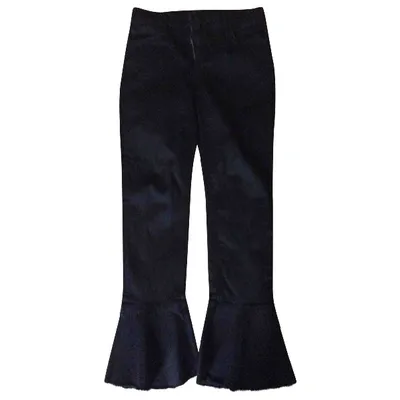 Pre-owned Mother Mblack Cotton - Elasthane Jeans In Black