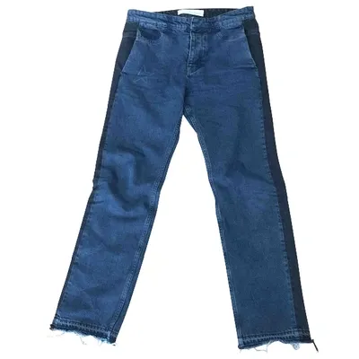 Pre-owned Golden Goose Blue Cotton Jeans