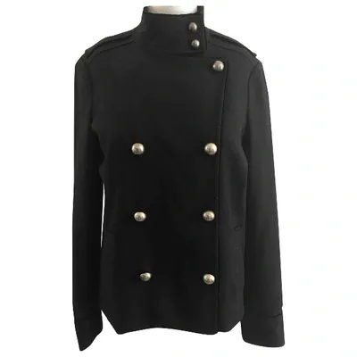 Pre-owned Theory Wool Jacket In Black