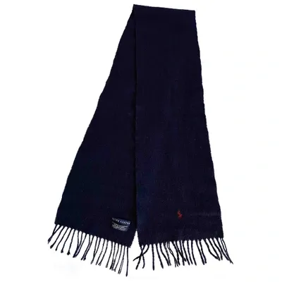 Pre-owned Ralph Lauren Wool Scarf In Blue