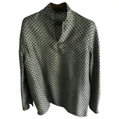 Pre-owned Giorgio Armani Wool Blouse In Grey