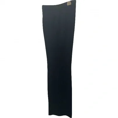 Pre-owned Miu Miu Large Pants In Navy