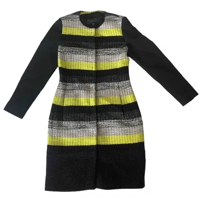 Pre-owned Giambattista Valli Tweed Coat In Multicolour