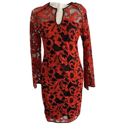 Pre-owned Diane Von Furstenberg Mini Dress In Multicolour