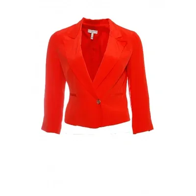 Pre-owned Joie Silk Blazer In Orange