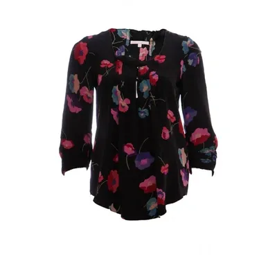 Pre-owned Rebecca Taylor Silk Blouse In Black