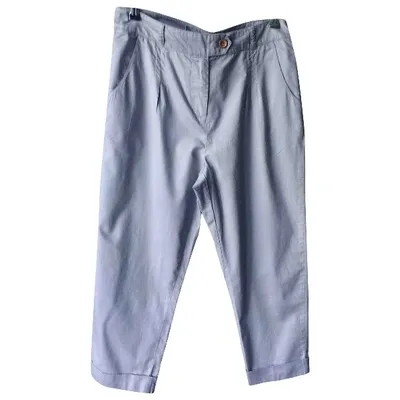 Pre-owned Sessun Large Pants In Blue