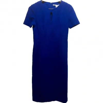 Pre-owned Diane Von Furstenberg Mid-length Dress In Blue