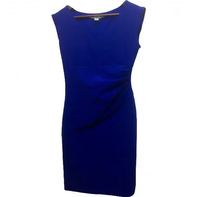 Pre-owned Diane Von Furstenberg Mid-length Dress In Blue