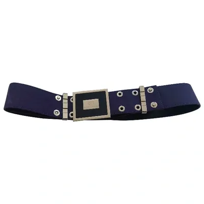 Pre-owned Elisabetta Franchi Belt In Purple