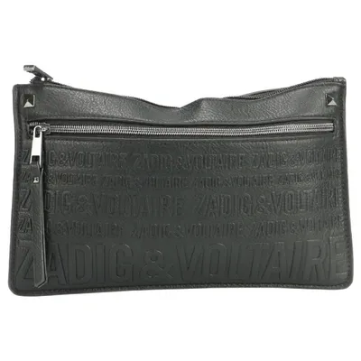 Pre-owned Zadig & Voltaire Leather Purse In Black