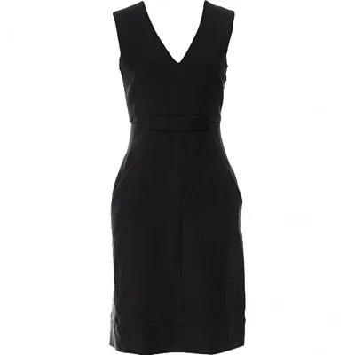 Pre-owned Diane Von Furstenberg Mid-length Dress In Black