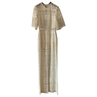 Pre-owned Elie Saab Jumpsuit In Beige