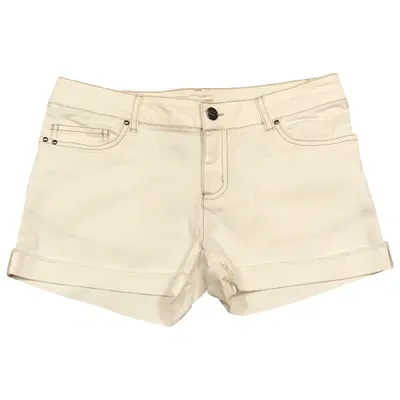 Pre-owned Bonpoint White Cotton - Elasthane Shorts