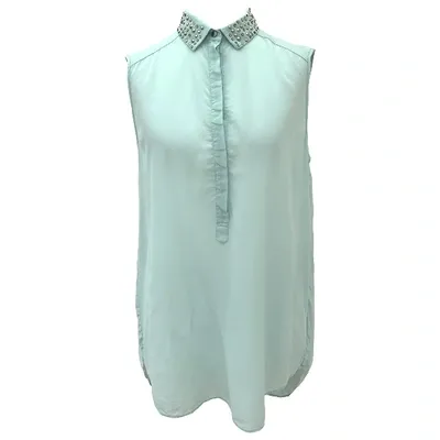 Pre-owned Rebecca Taylor Silk Blouse In Blue