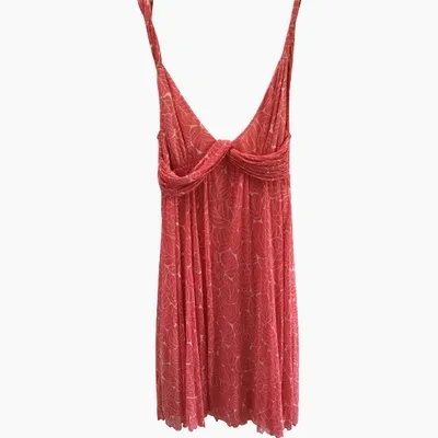 Pre-owned Diane Von Furstenberg Silk Mid-length Dress In Red