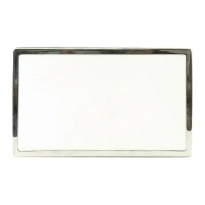 Pre-owned Victoria Beckham Leather Clutch Bag In White