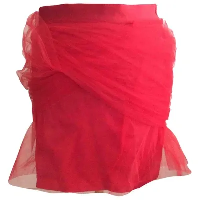 Pre-owned Y/project Mini Skirt In Red