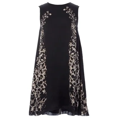 Pre-owned Mulberry Silk Mid-length Dress In Black