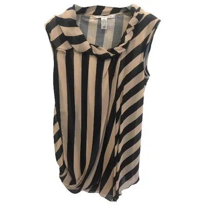 Pre-owned Diane Von Furstenberg Silk Top In Other