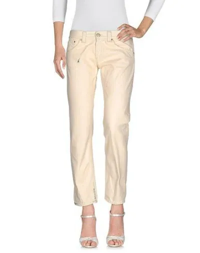 Dondup Denim Pants In White