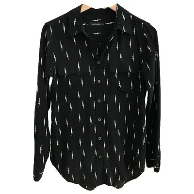 Pre-owned Equipment Silk Blouse In Black