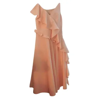 Pre-owned Anna October Mid-length Dress In Pink