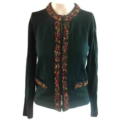 Pre-owned Blumarine Wool Short Vest In Green