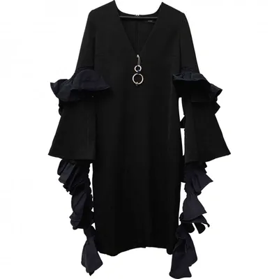 Pre-owned Ellery Mid-length Dress In Black