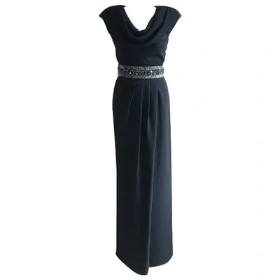 Pre-owned Badgley Mischka Maxi Dress In Black