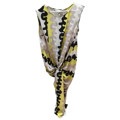 Pre-owned Diane Von Furstenberg Silk Mini Dress In Multicolour