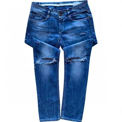 Pre-owned Dondup Straight Jeans In Blue